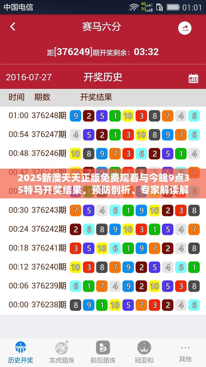 2025新澳天天正版免费观看与今晚9点35特马开奖结果，预防剖析、专家解读解释与落实,警惕诱导性陷阱
